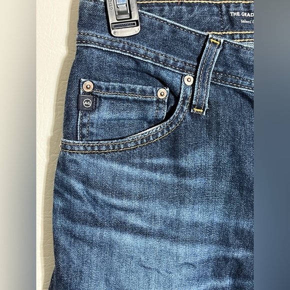 AG Goldschmied Graduate Tailored Leg Men's Blue Jeans sz 31 Cropped - Picture 3 of 13